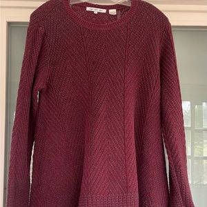 Burgundy Women’s Swing Cotton Tunic